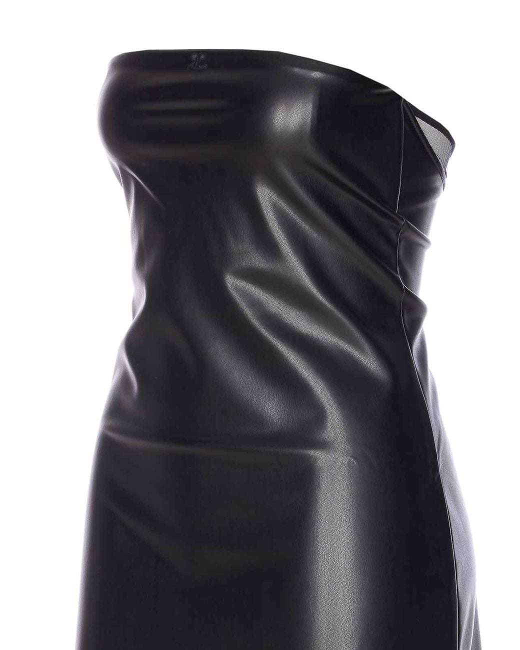 Courreges Black Bustier Lingerie Dress