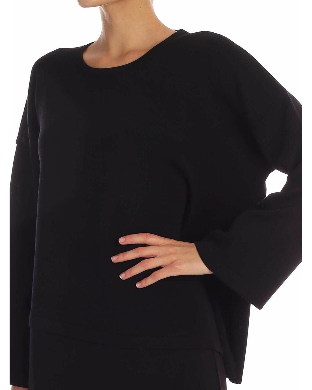Pullover Oversize di Fuzzi in Black