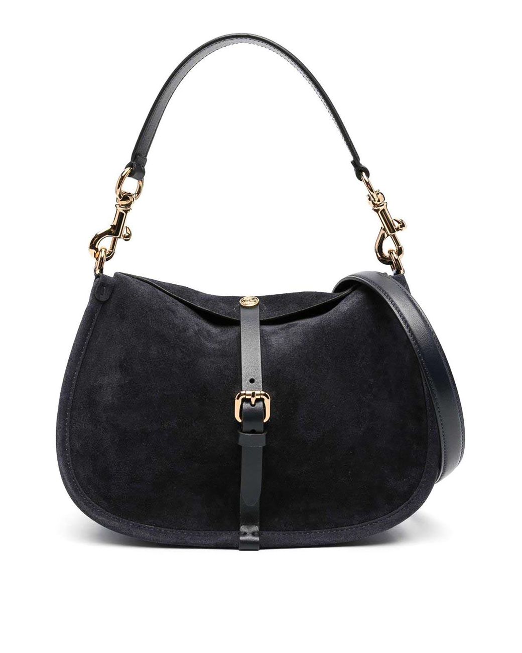Etro Black Medium Pony Suede Bag