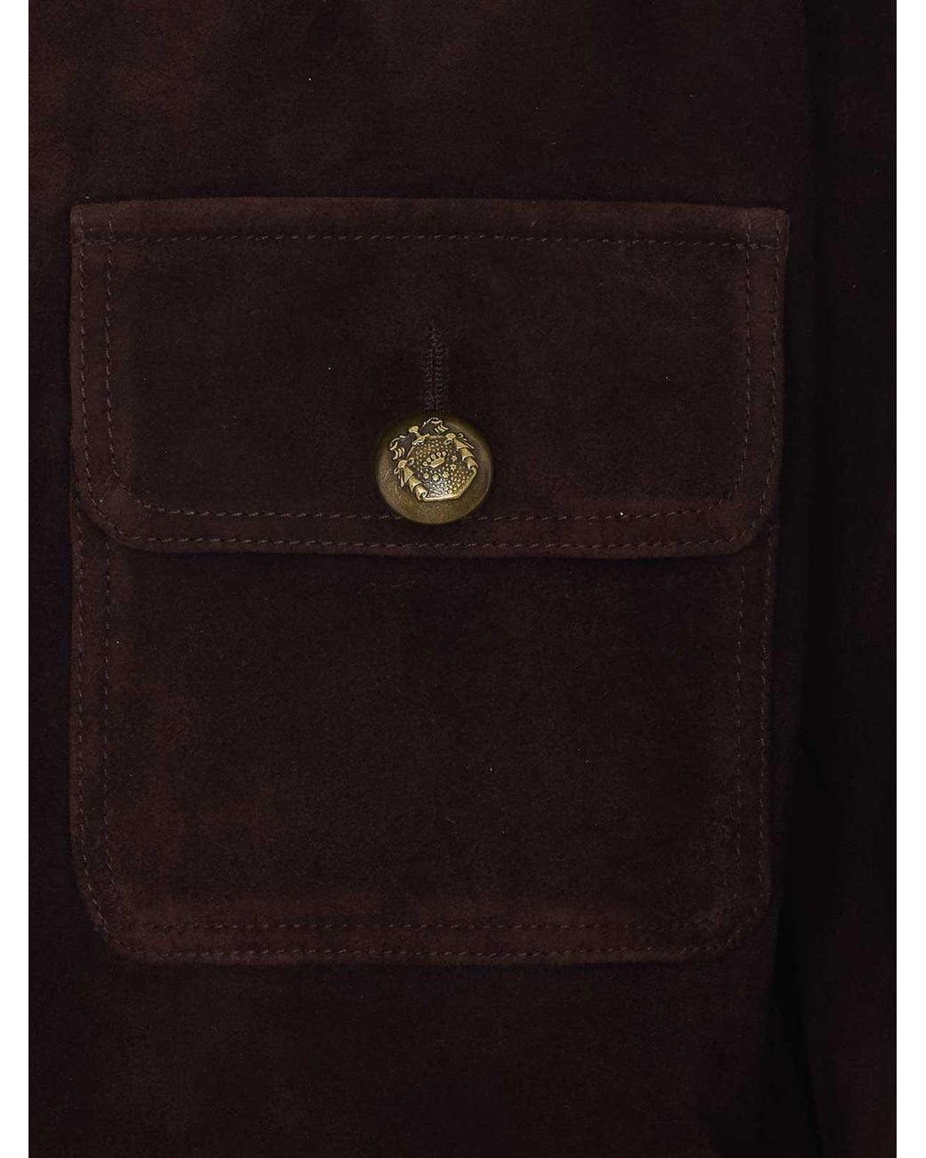 Chaqueta De Cuero Arma de color Brown
