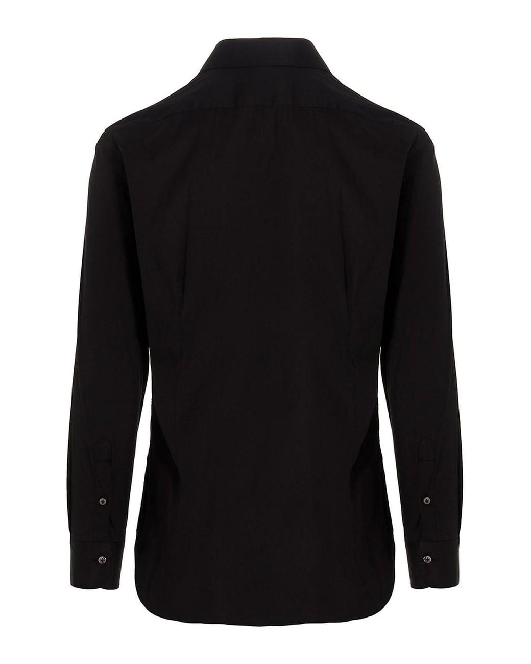 Barba Napoli Black Poplin Shirt for men