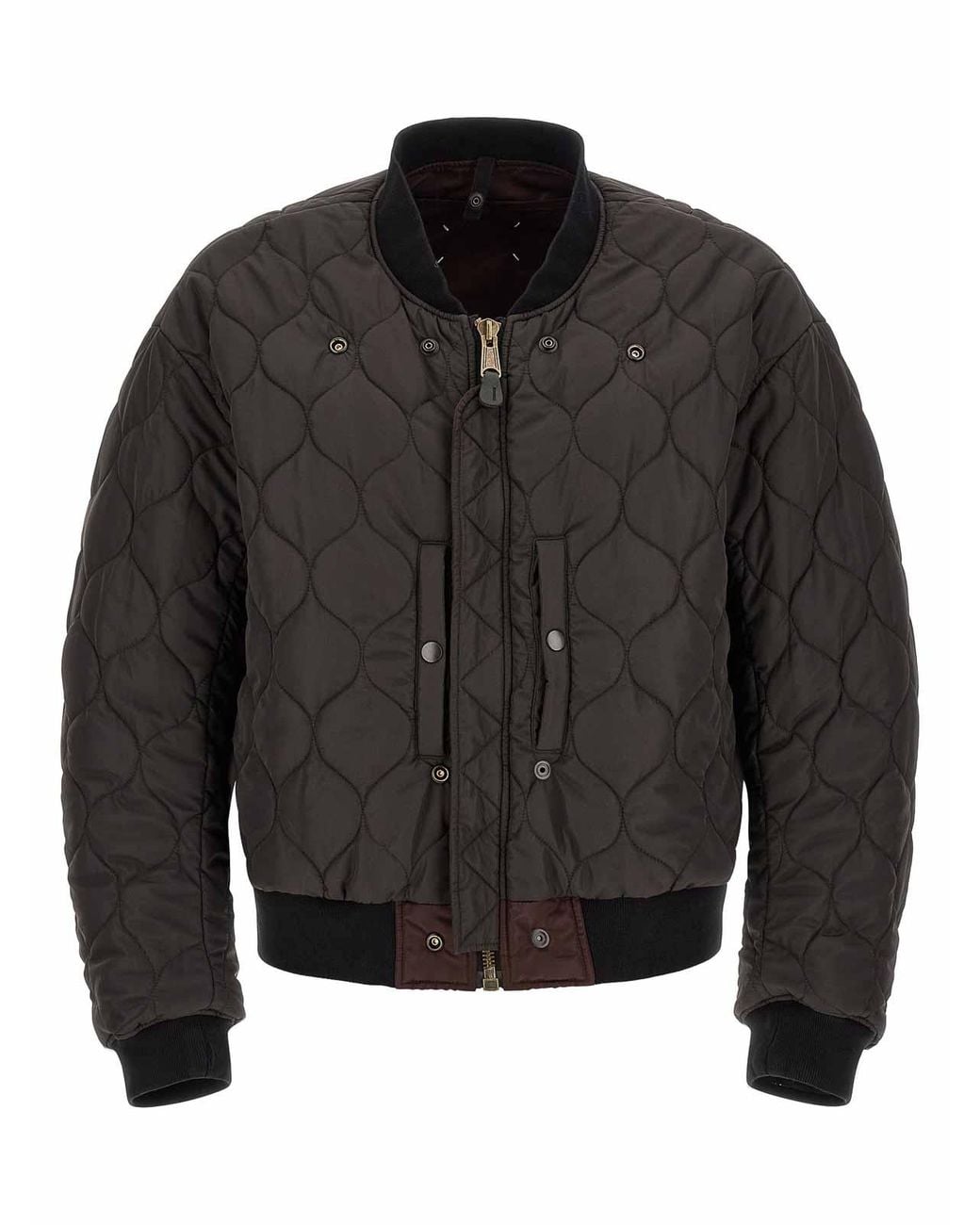 Maison Margiela Brown Reversible Bomber Jacket for men