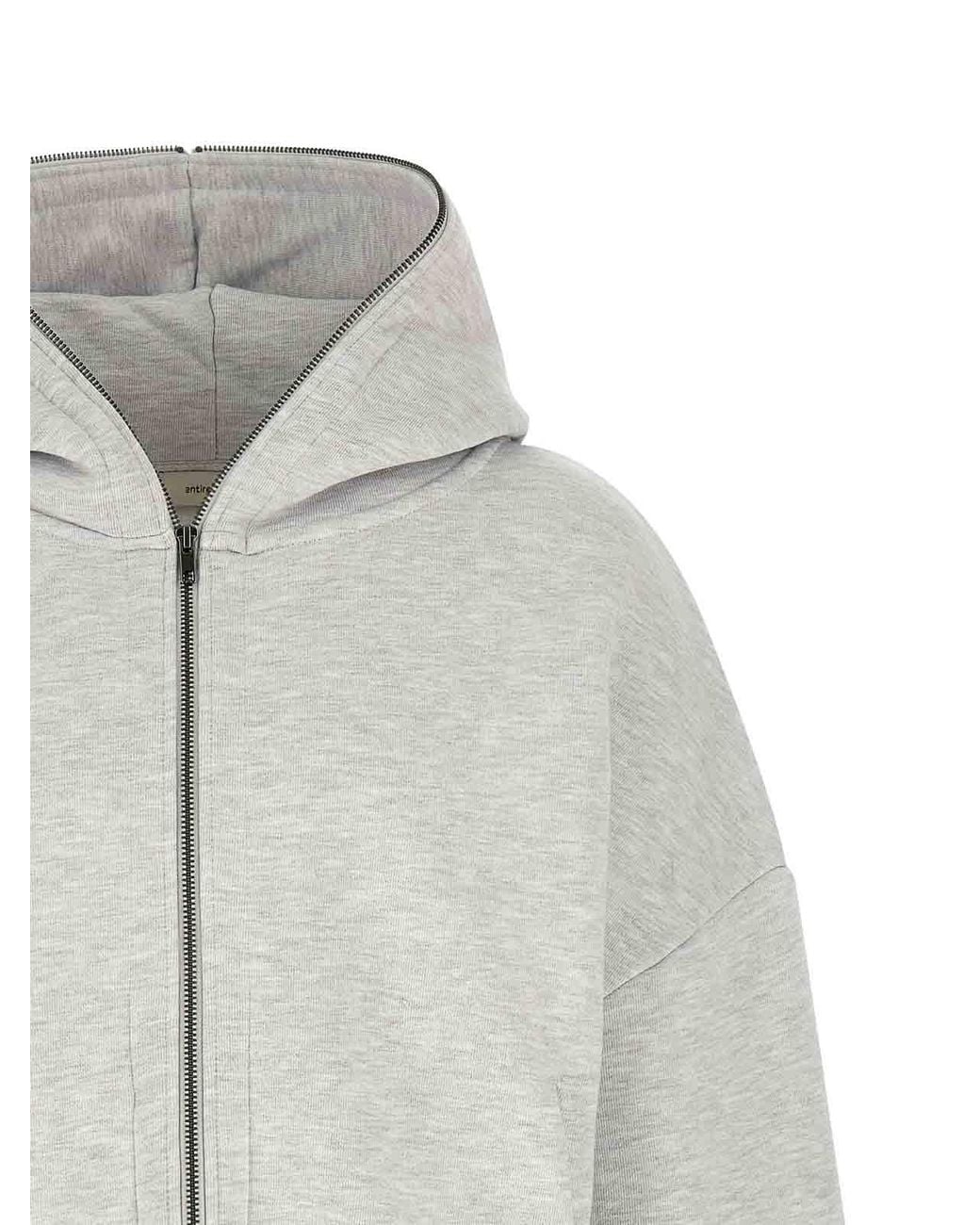 Entire studios Gray Eternal Zip Hoodie for men