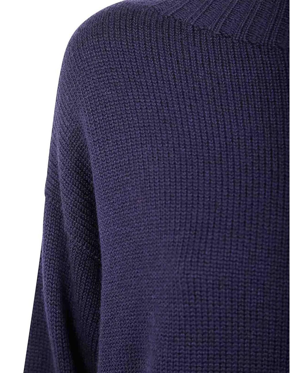 Suéter Cuello Redondo Drumohr de color Blue