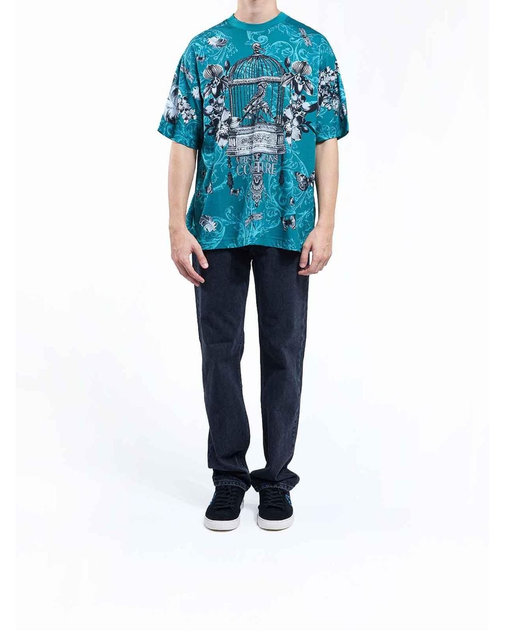 Versace Jeans Couture Blue Tshirt Cabinet De Couriosite for men
