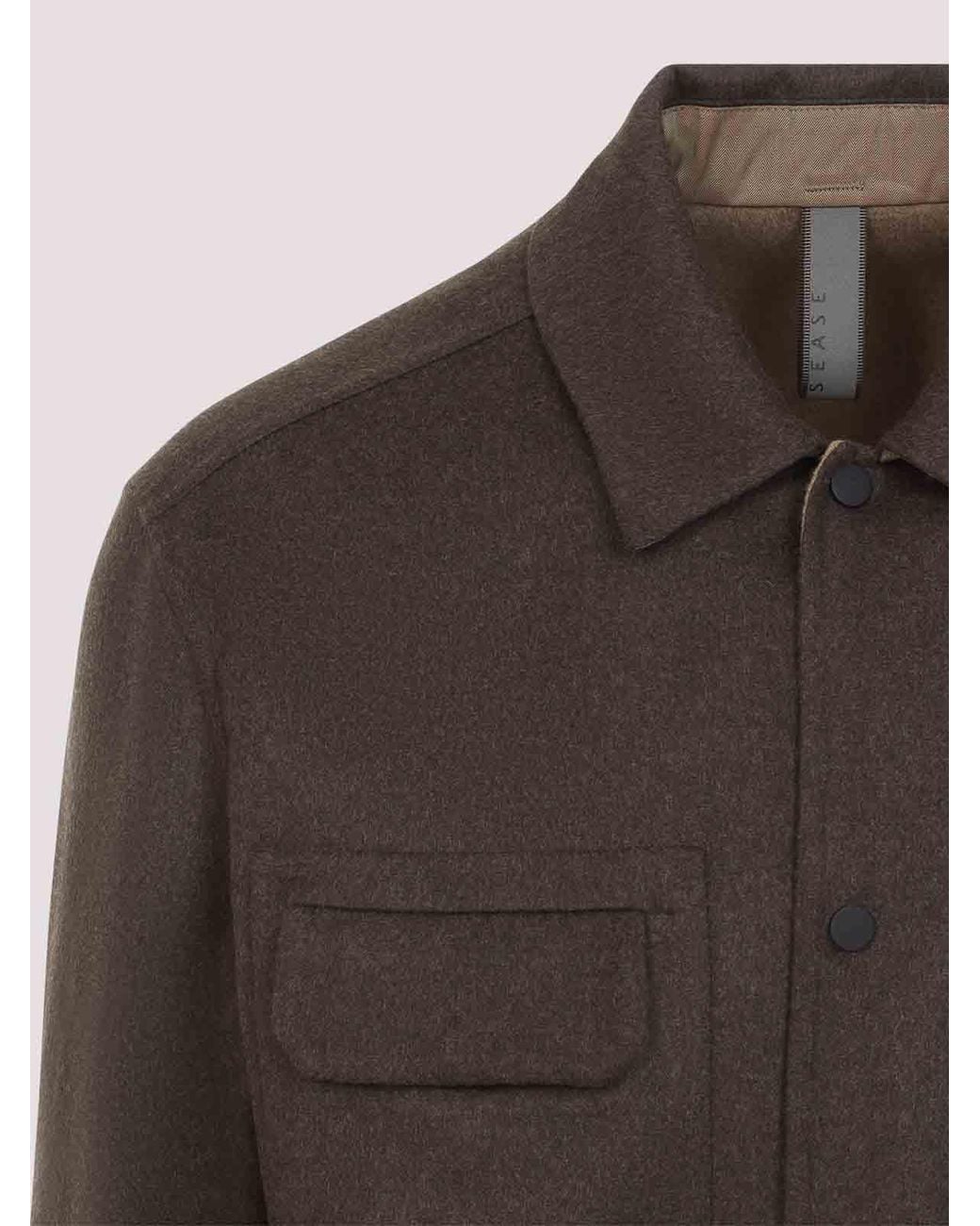 Sease Brown Overshirt Jacket for men