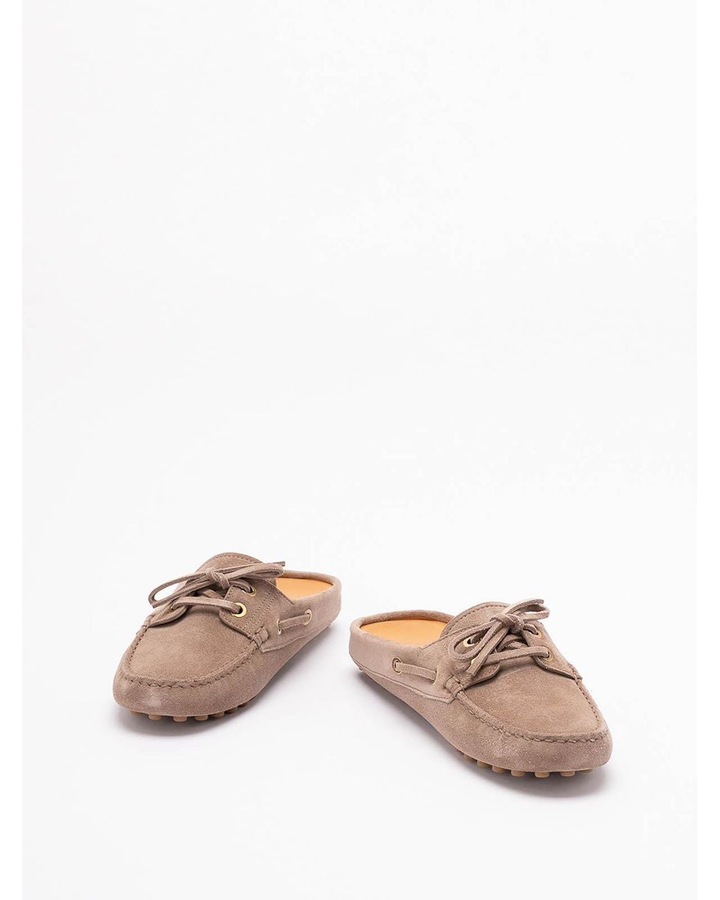 Tod's White Glove Gommino Loafers
