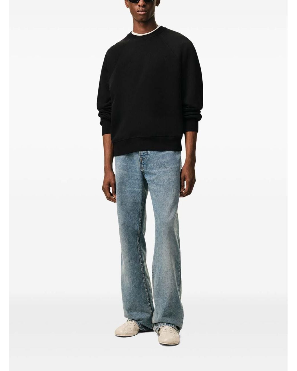 AMI Black Ami De Coeur Cotton Sweatshirt