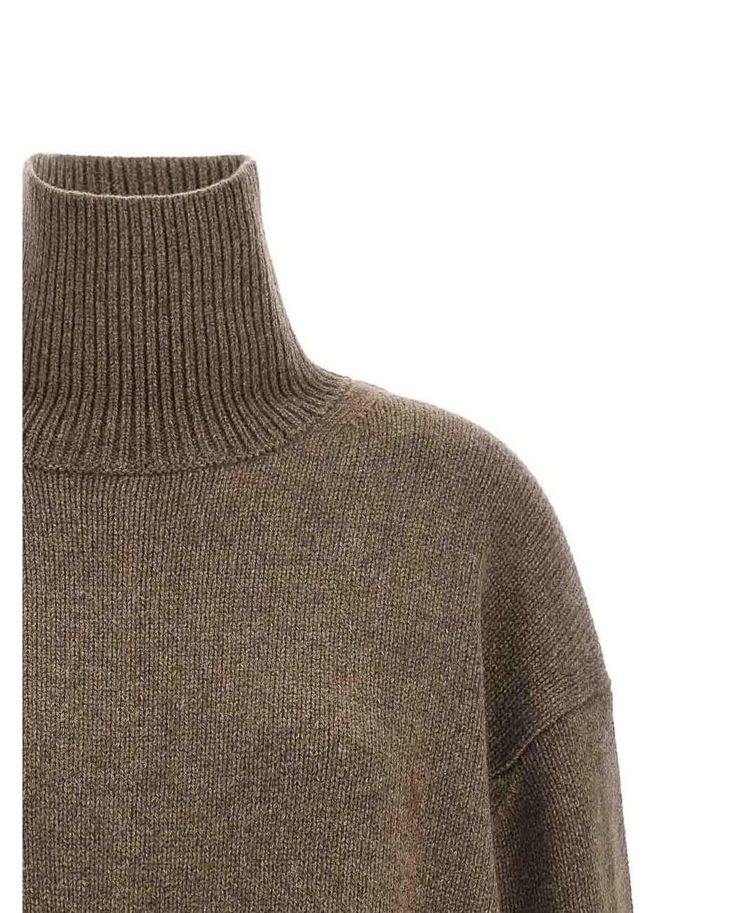 Loulou de Saison Brown Turtleneck Sweater