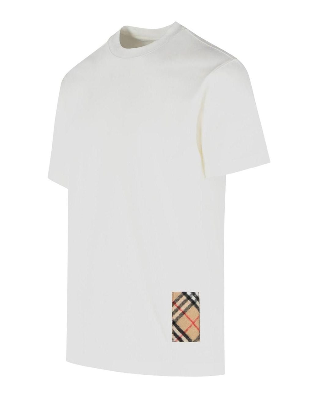 Burberry White Seth Cotton T-Shirt for men