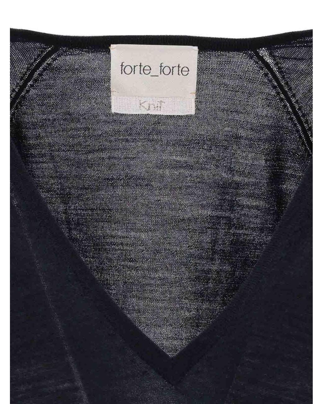 Pull Col Rond Forte_forte en coloris Black