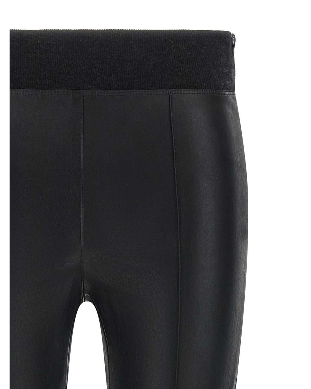 Brunello Cucinelli Black Stretch Nappa Leather Leggings