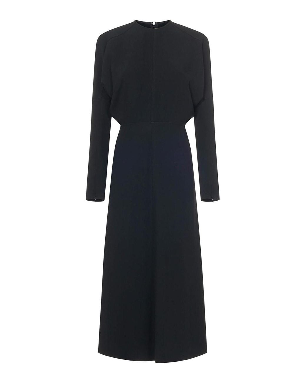 Victoria Beckham Black Dolman Midi Dress