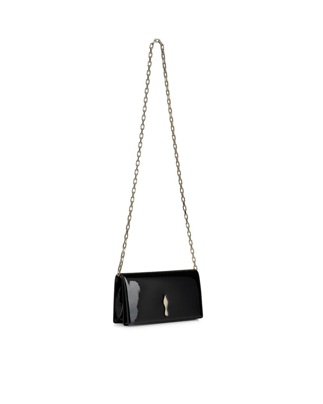 Christian Louboutin Black Bettina Patent Calfskin Clutch