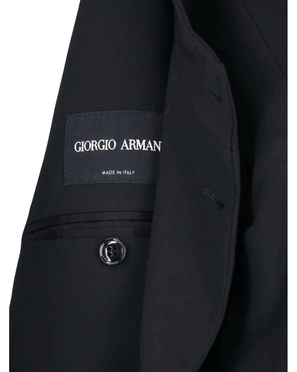 Giorgio Armani Blue Virgin Wool Blazer for men
