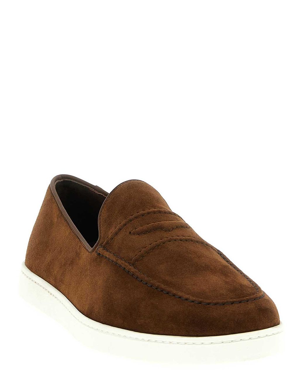 Church's Brown Suede Loafers for men