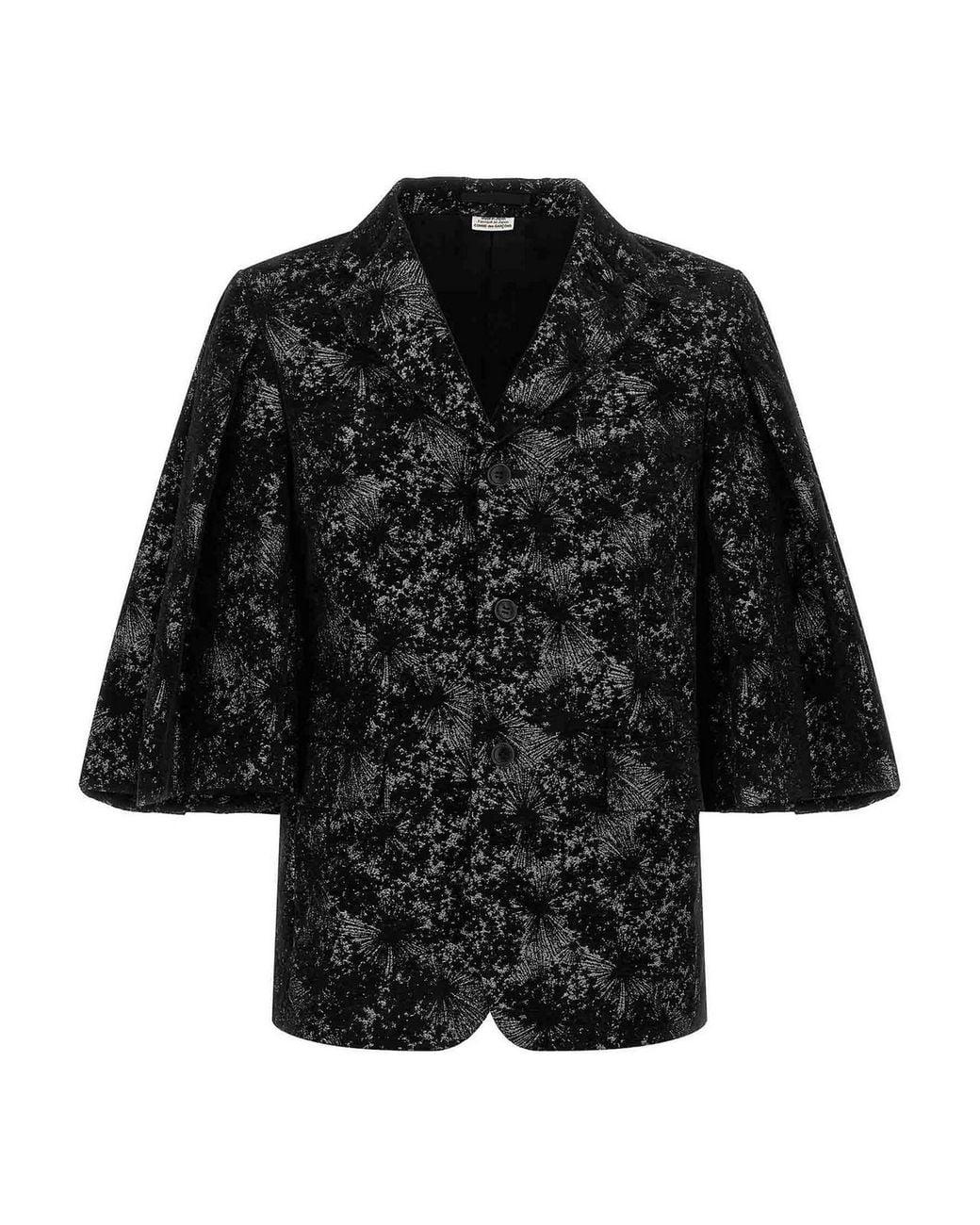 Comme Des Garcons Hommes Plus Black Flared Sleeves Blazer for men