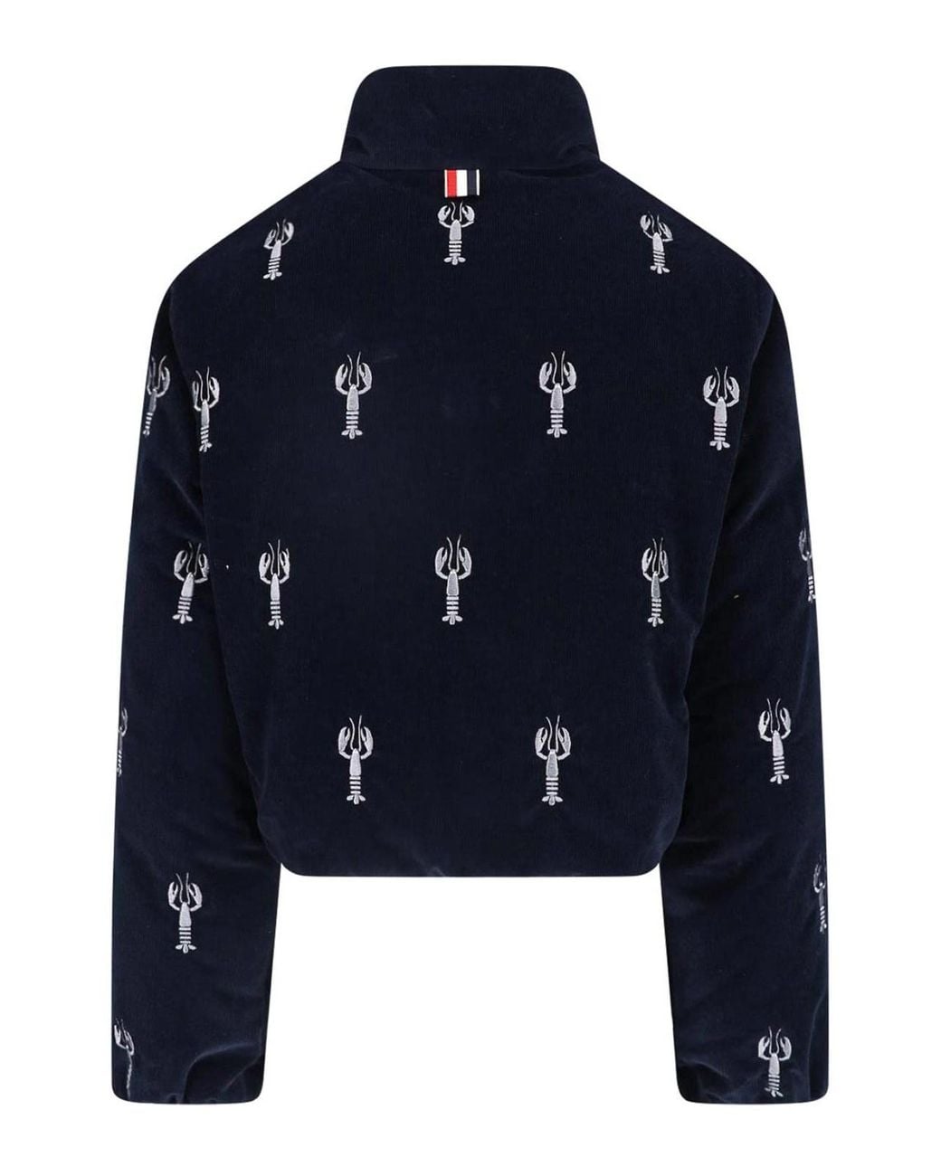 Thom Browne Blue Reversible Cropped Jacket