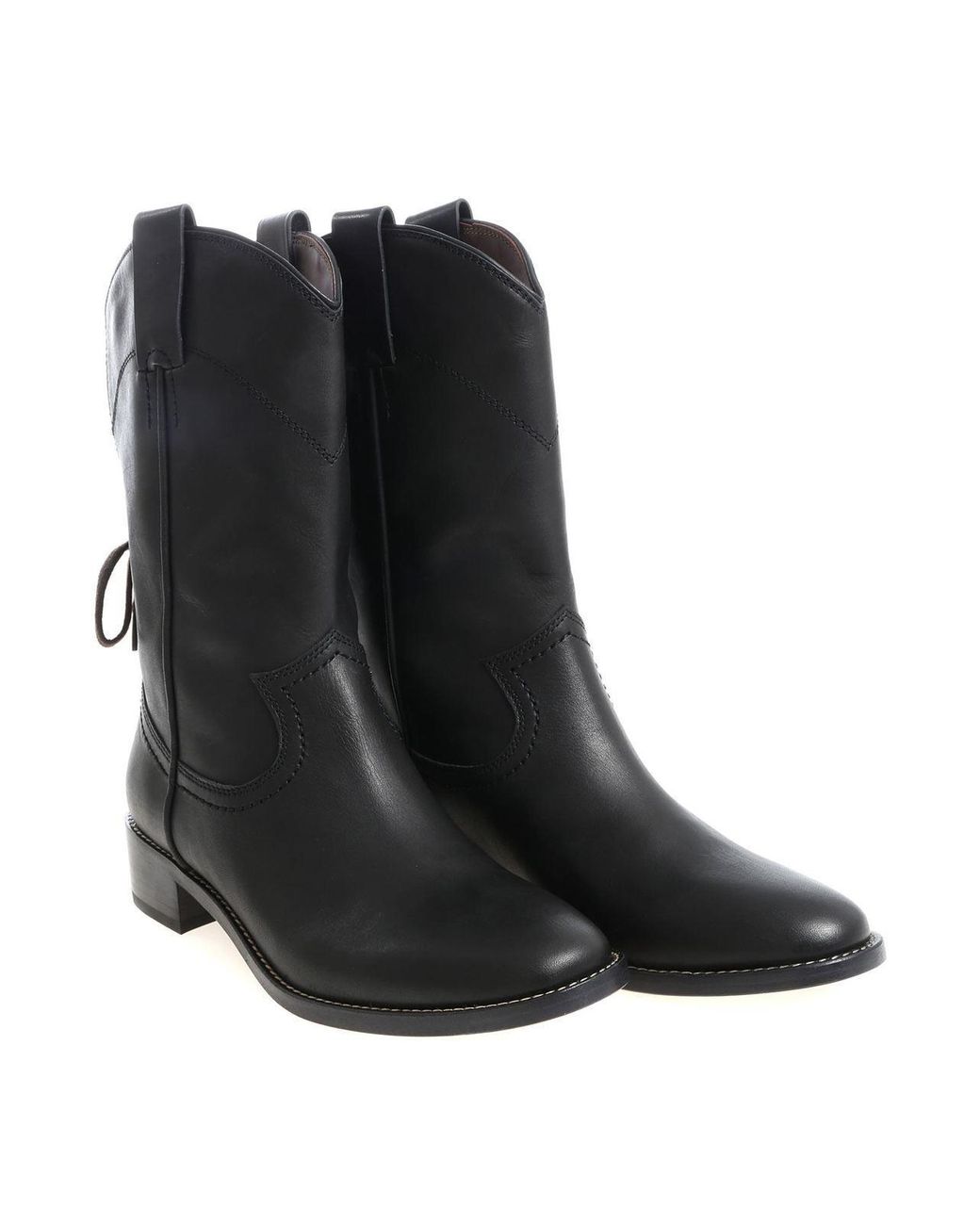 See By Chloé Black Annika Ankle Boots