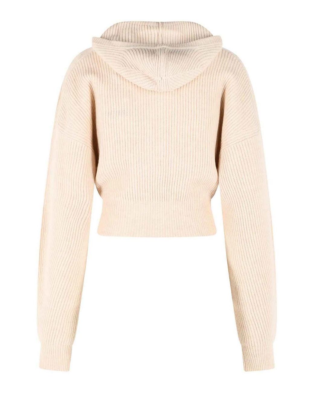 Sportmax Natural Balco Ivory Wool And Cashmere Cardigan