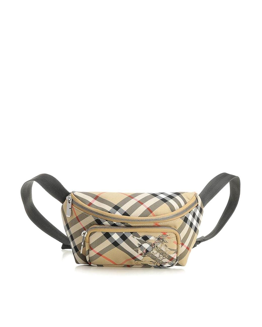 Burberry Natural Small Check Pouch for men