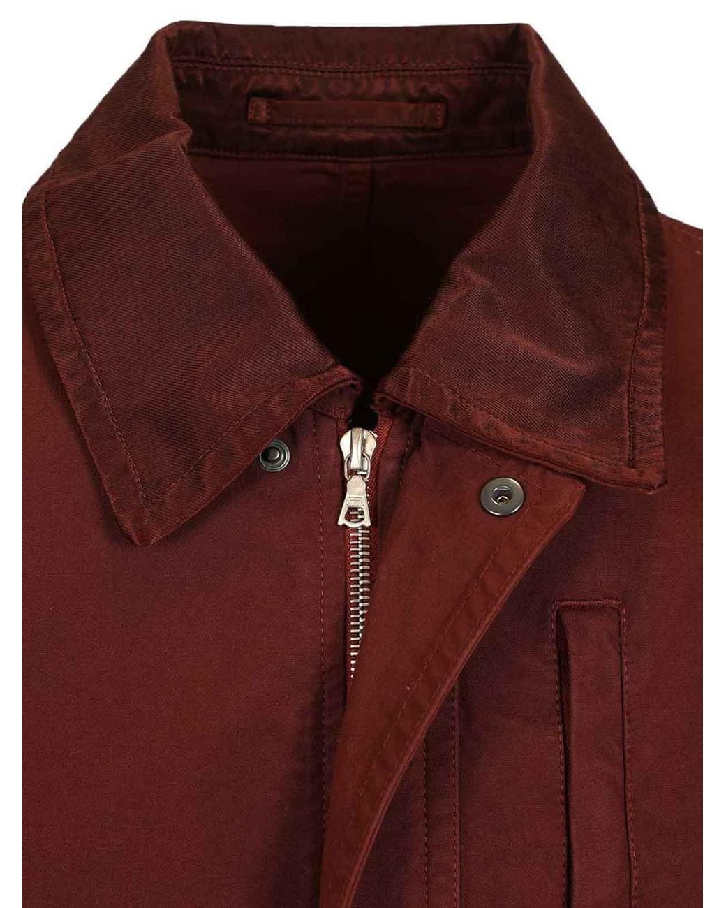 Dries Van Noten Red Cotton Blend Blouson for men