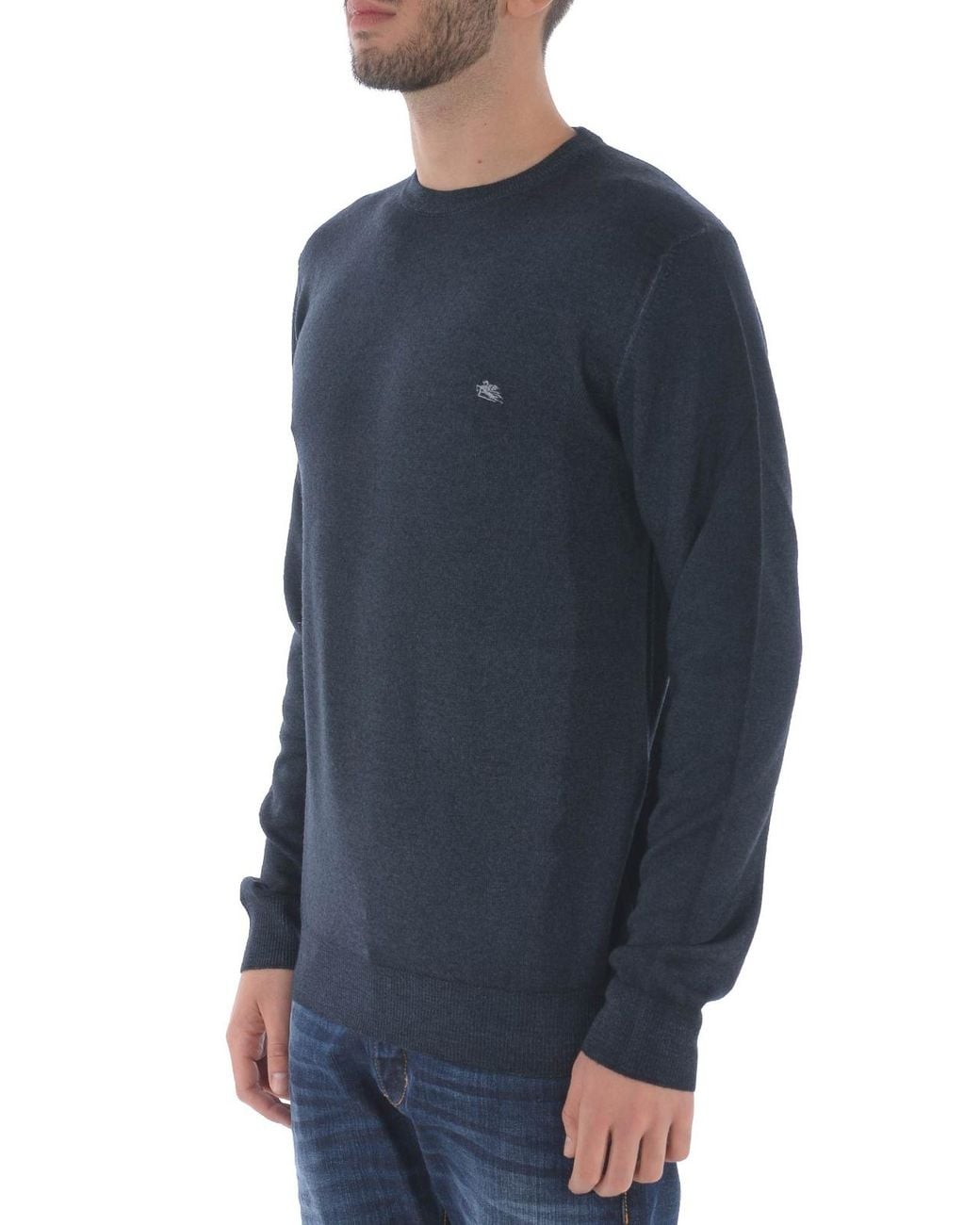 Etro Rundhalspullover in Blue für Herren