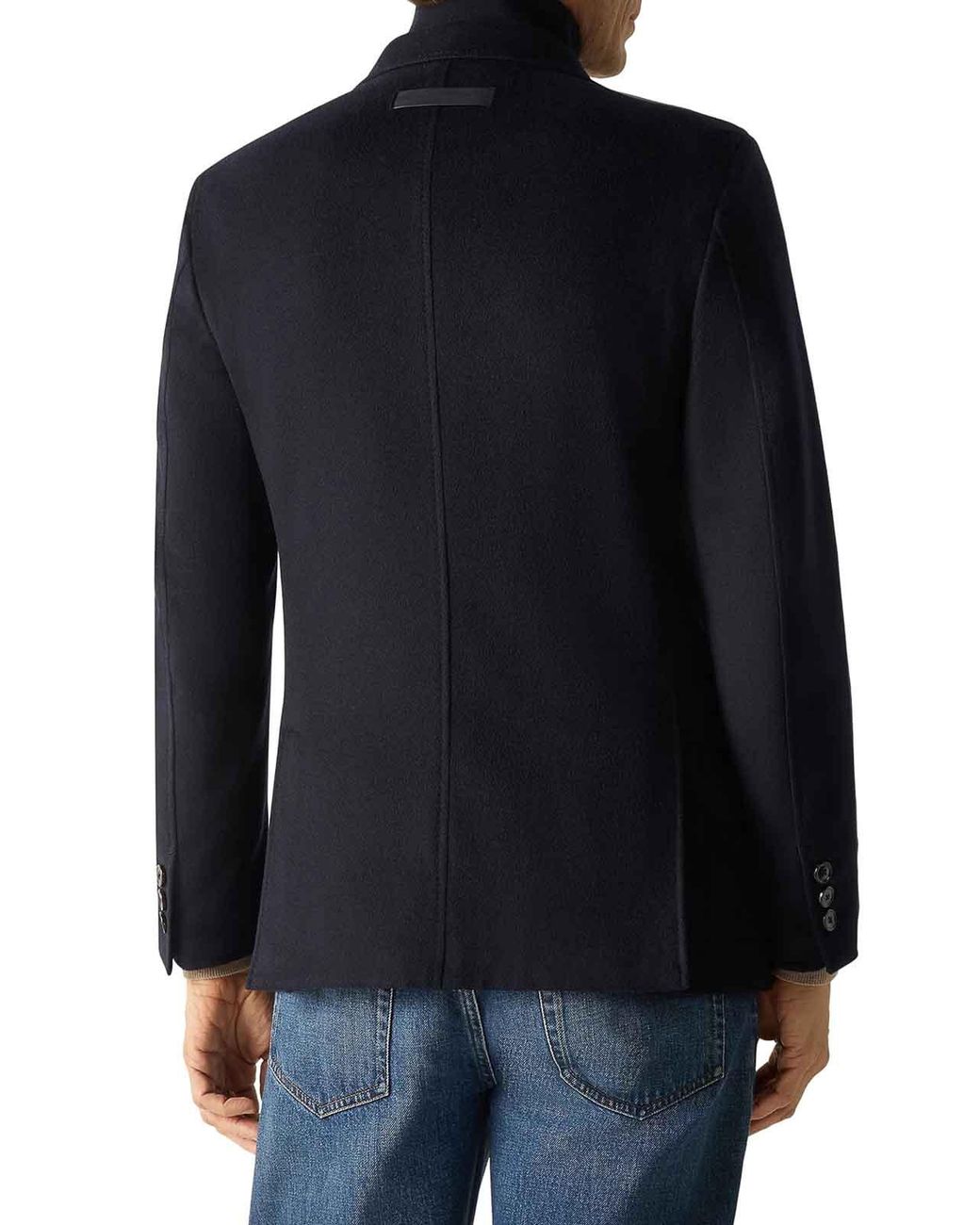 Zegna Blue Cashmere Oasis Jacket for men