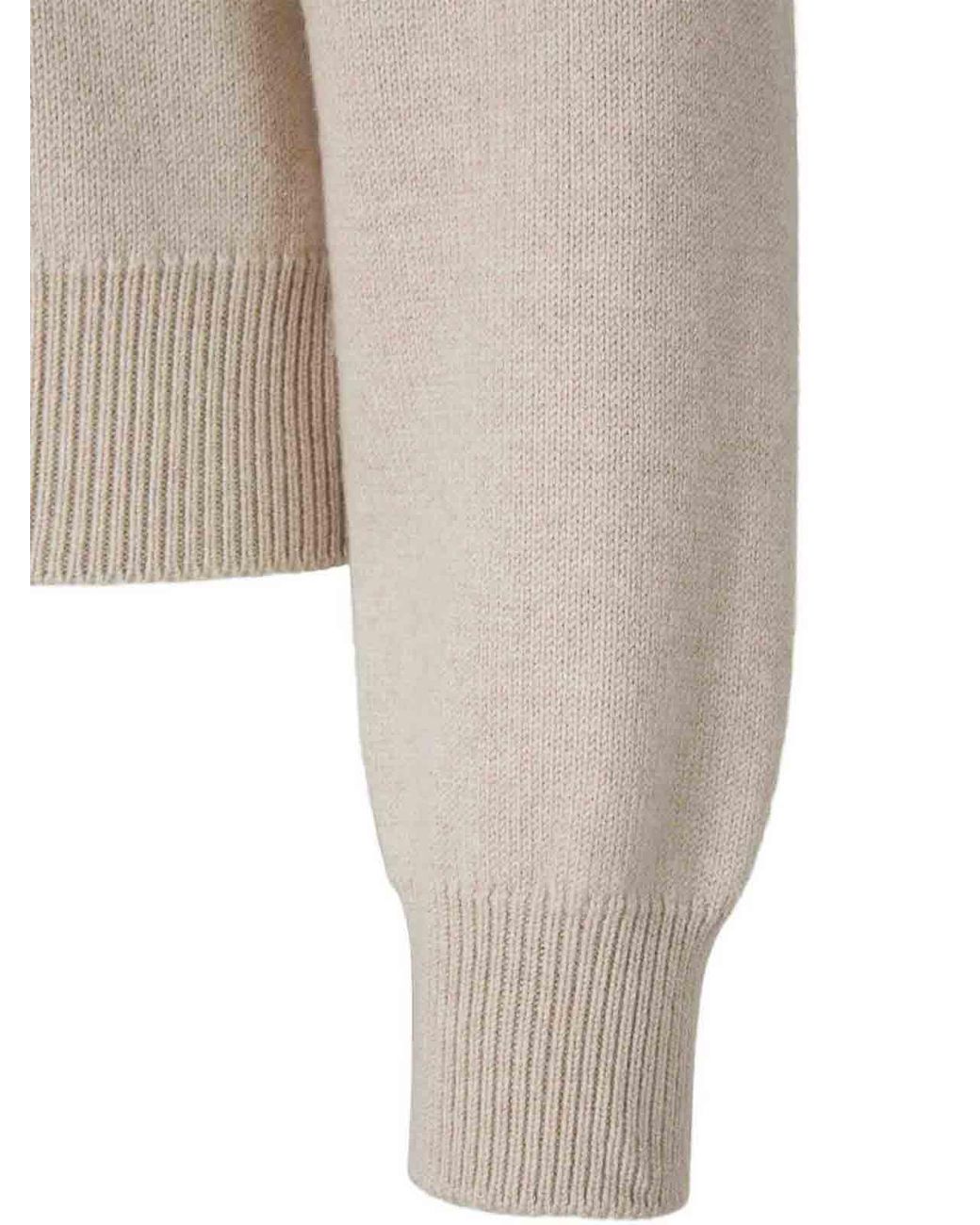 Jacquemus White Light Moulin Merino Wool Cardigan