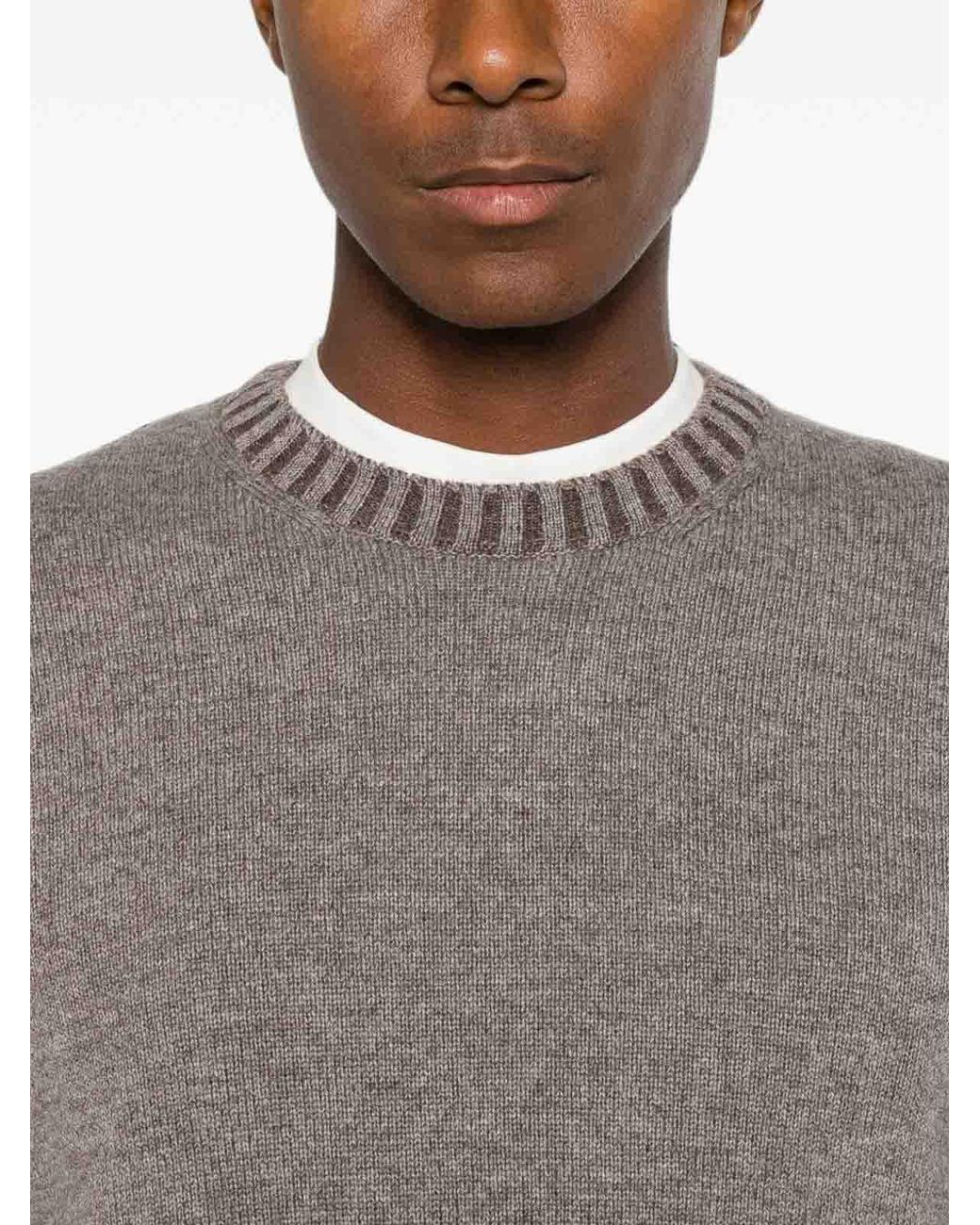 Vengera Gray Hazelnut Wool Sweater for men