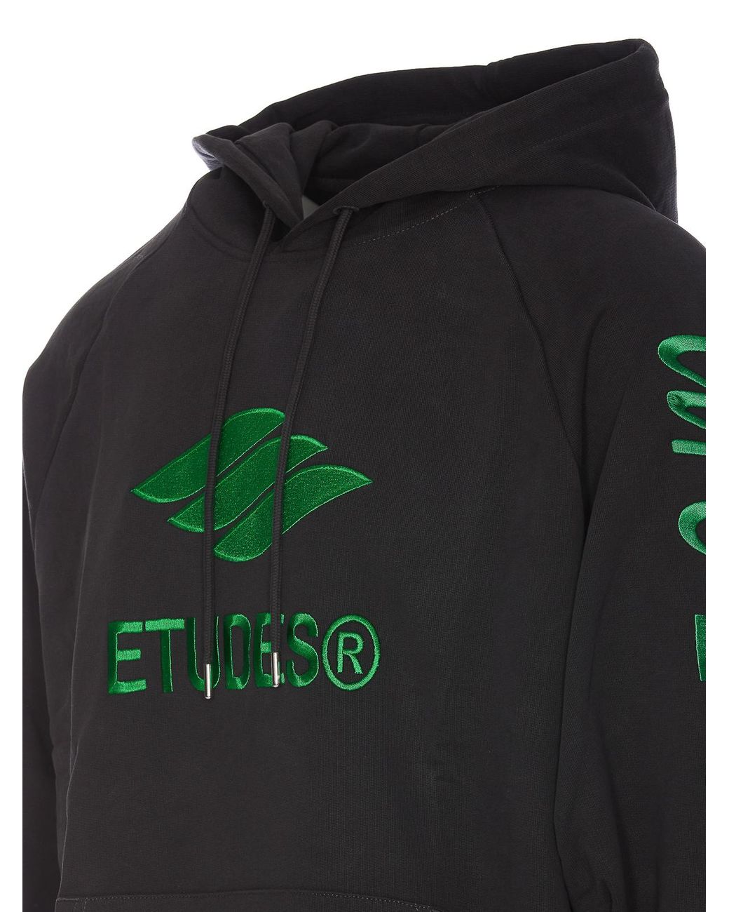 Etudes Studio Black Racing Eco Logo Hoodie for men