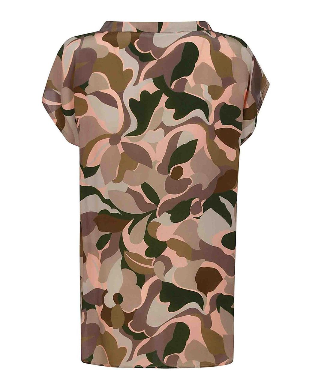 Aspesi Gray Abstract-Print Blouse