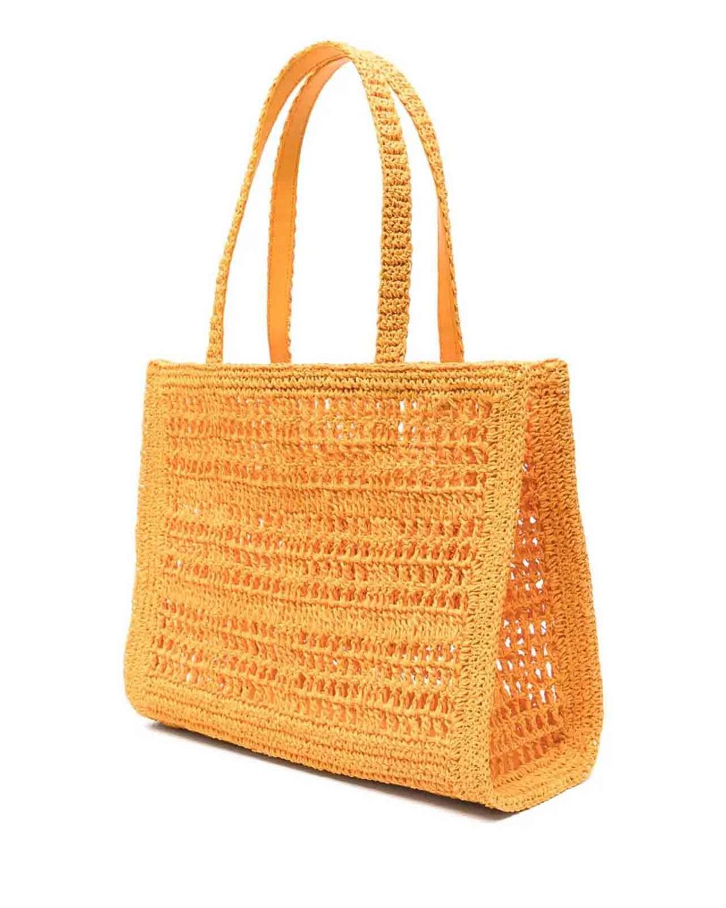 Tory Burch Orange Ella Small Shopping Bag