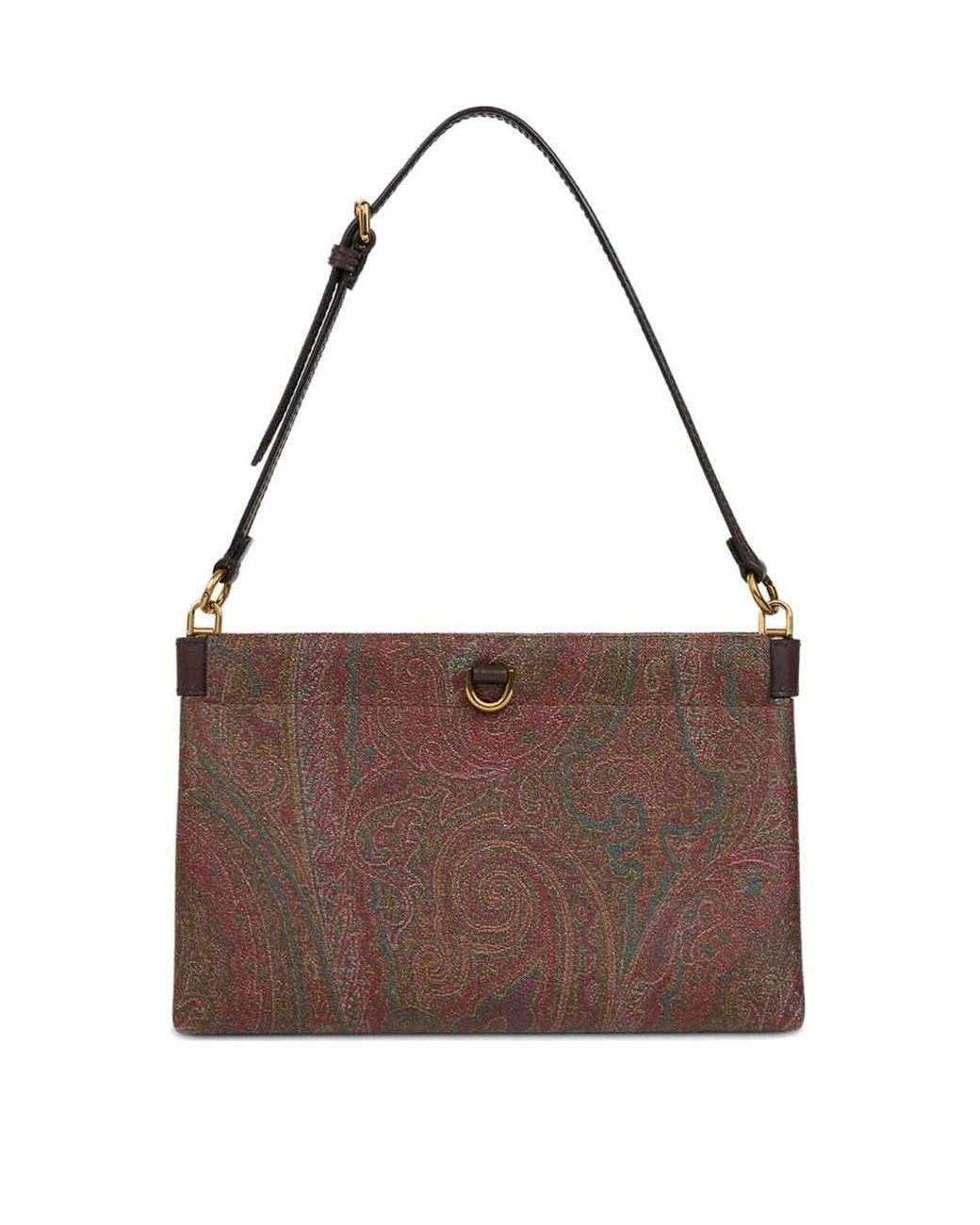 Etro Brown Clutch Talk Xs Arnica Bag