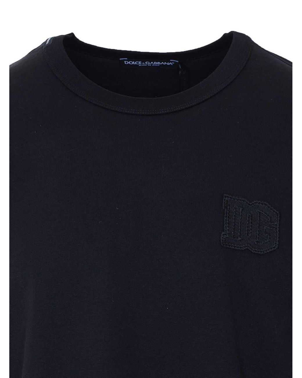 Dolce & Gabbana Blue Dg Patch T-Shirt for men
