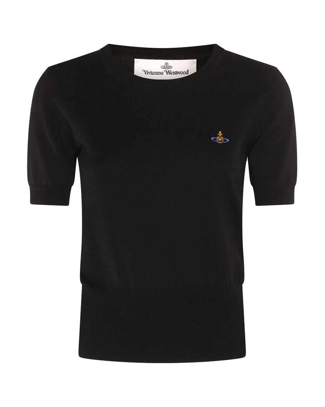 Vivienne Westwood Black Silk-Wool Blend Top