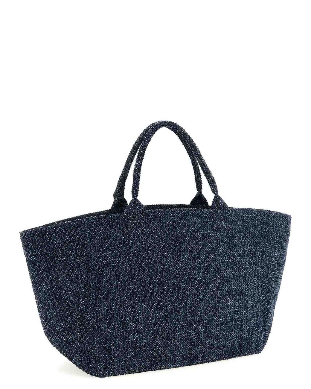 Ganni Blue Xxl Shopping Bag
