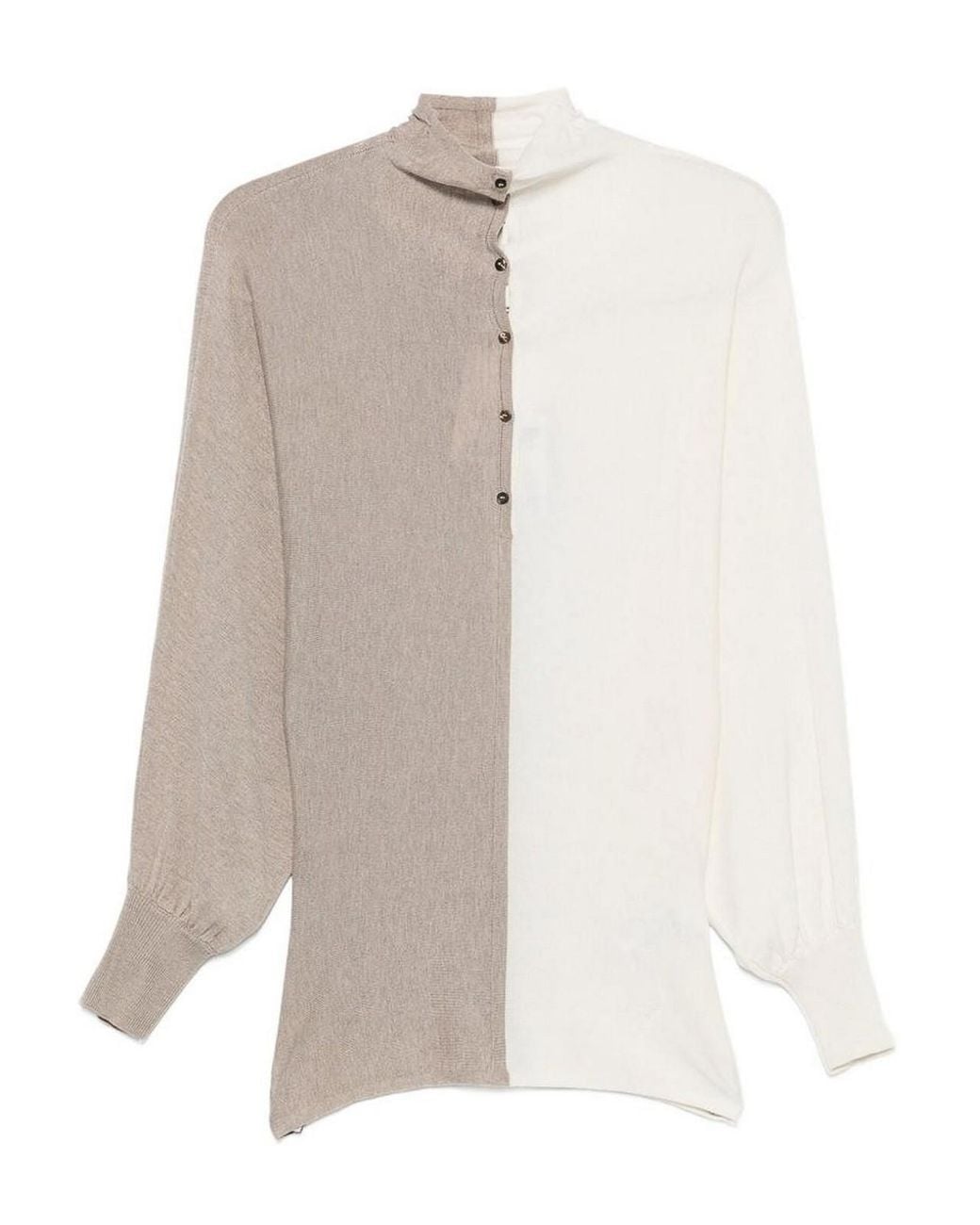 Jacquemus White And Turtleneck Sweater
