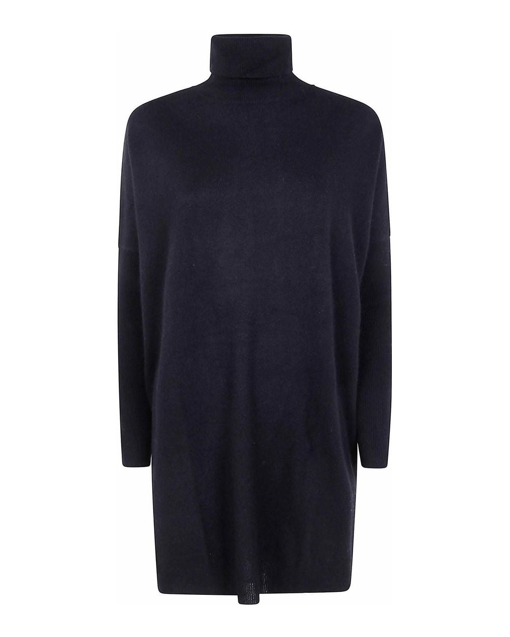 ABSOLUT CASHMERE Blue Amira High Neck Maxi Sweater