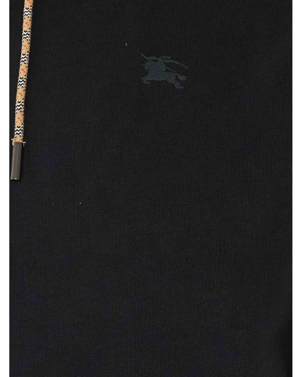 Burberry Black Sweatshirt With Zip Closure for men