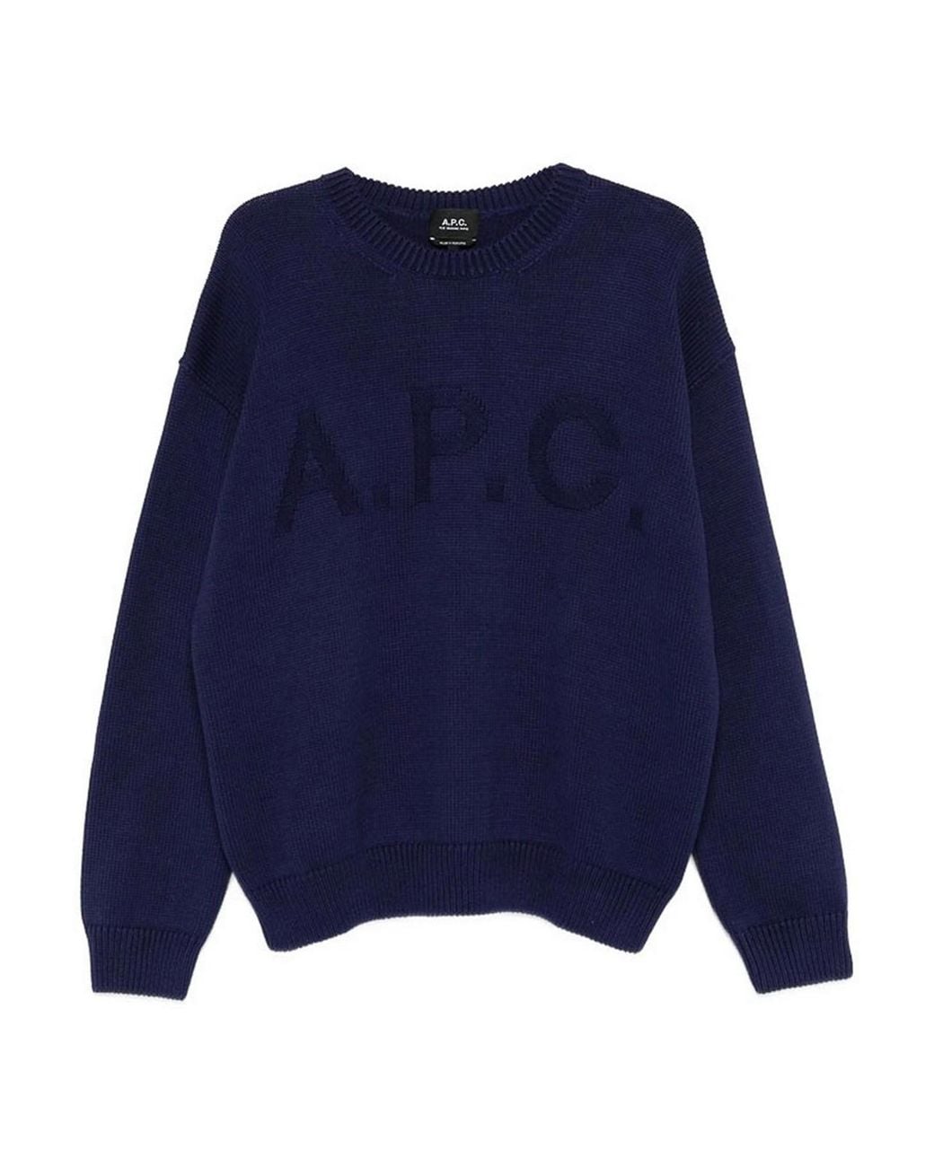 Pull Col Rond A.P.C. pour homme en coloris Blue