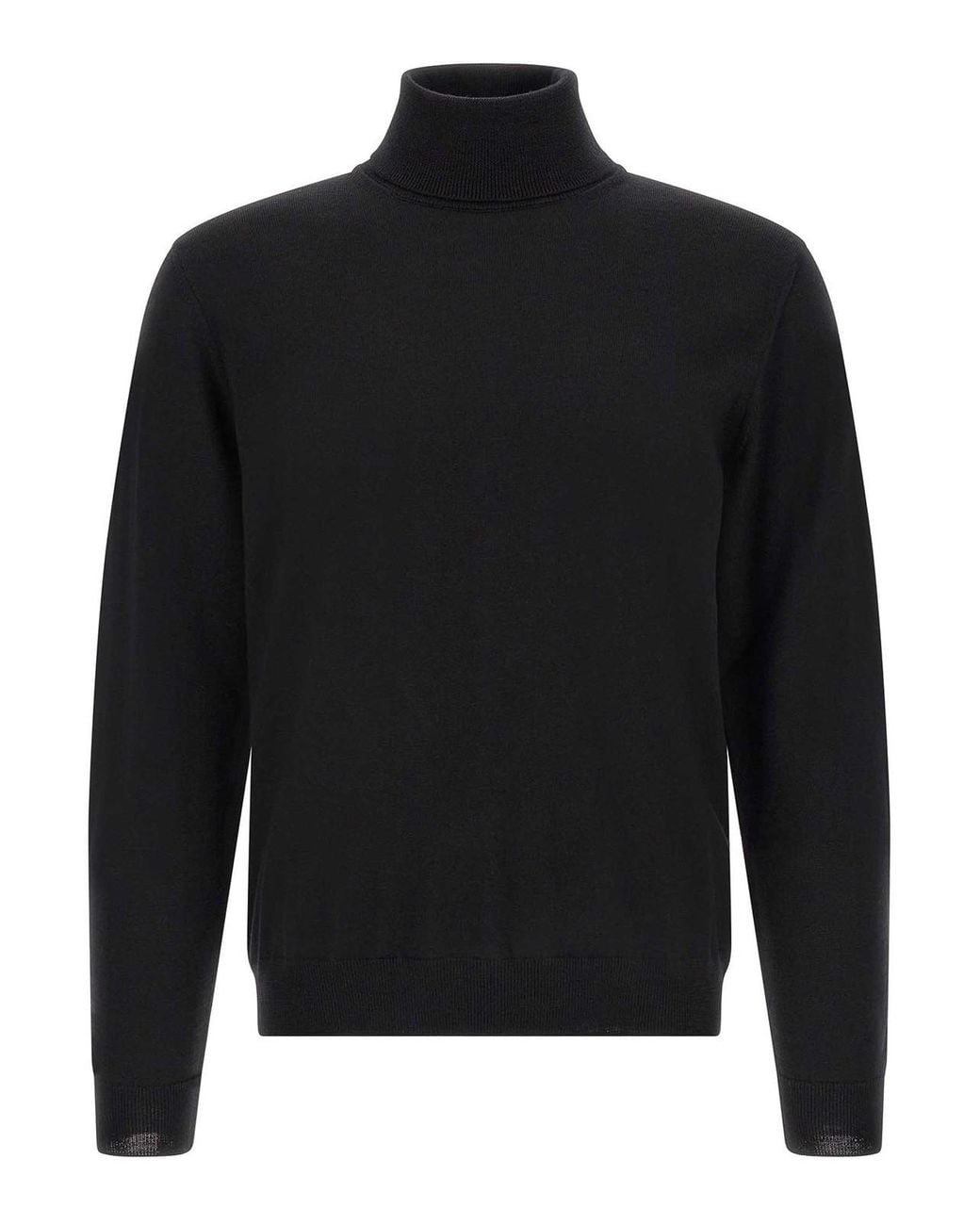 Zanone Black Turtle-Neck Sweater for men