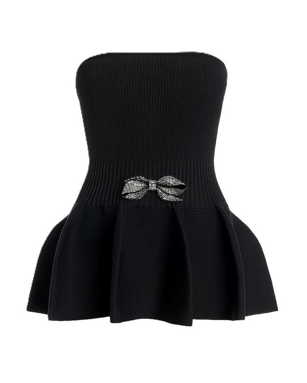 Genny Black Top Peplum