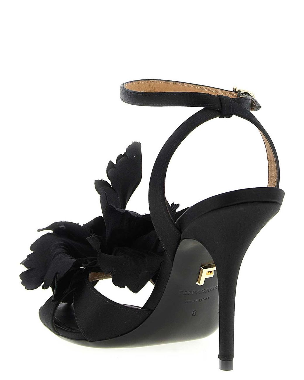 Ferragamo Black Ghilly Sandals