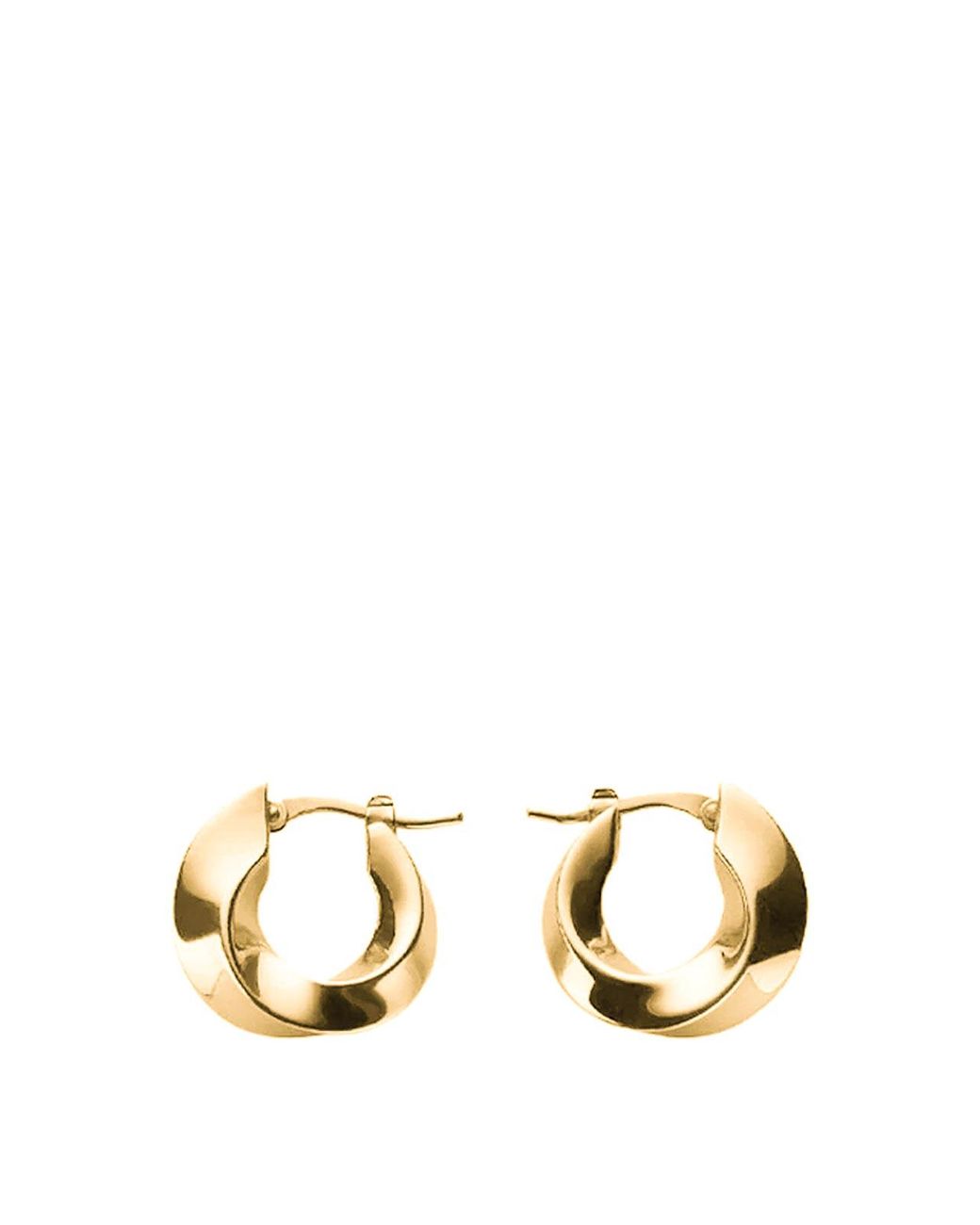 Bottega Veneta Metallic Hoop Earrings