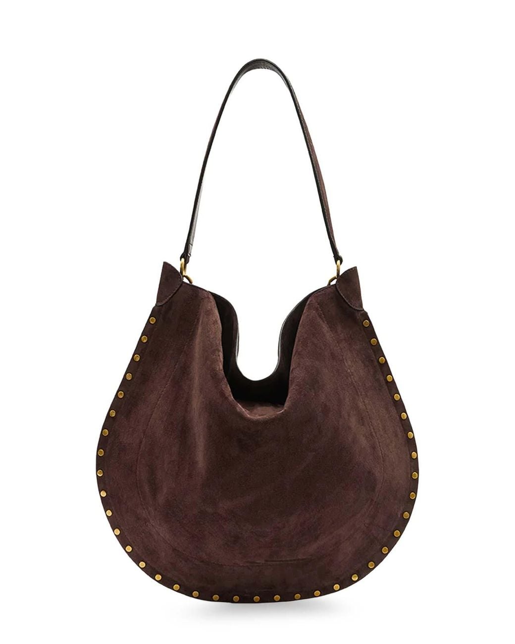 Isabel Marant Brown Oskan Hobo Soft Suede Bag
