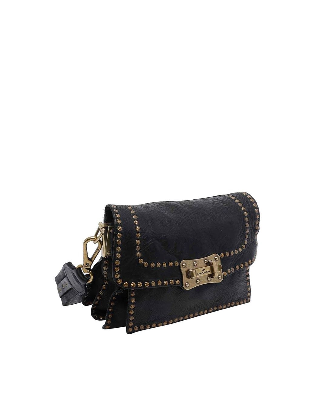 Campomaggi Black Small Agnese Crossbody Bag