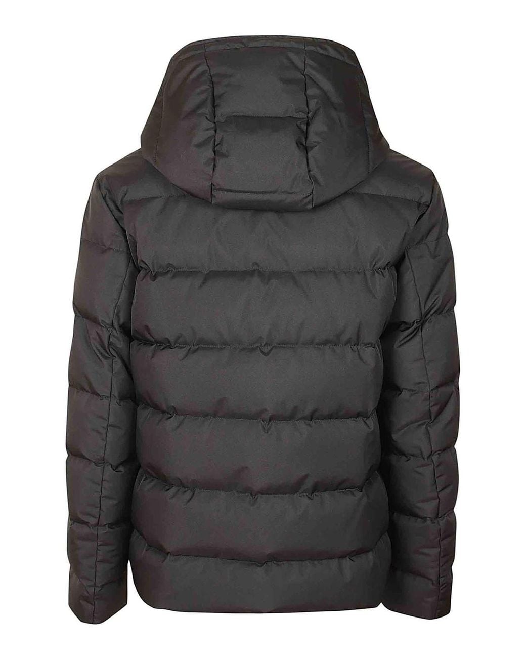 Fay Black Technical Padded Double-Front Down Jacket for men
