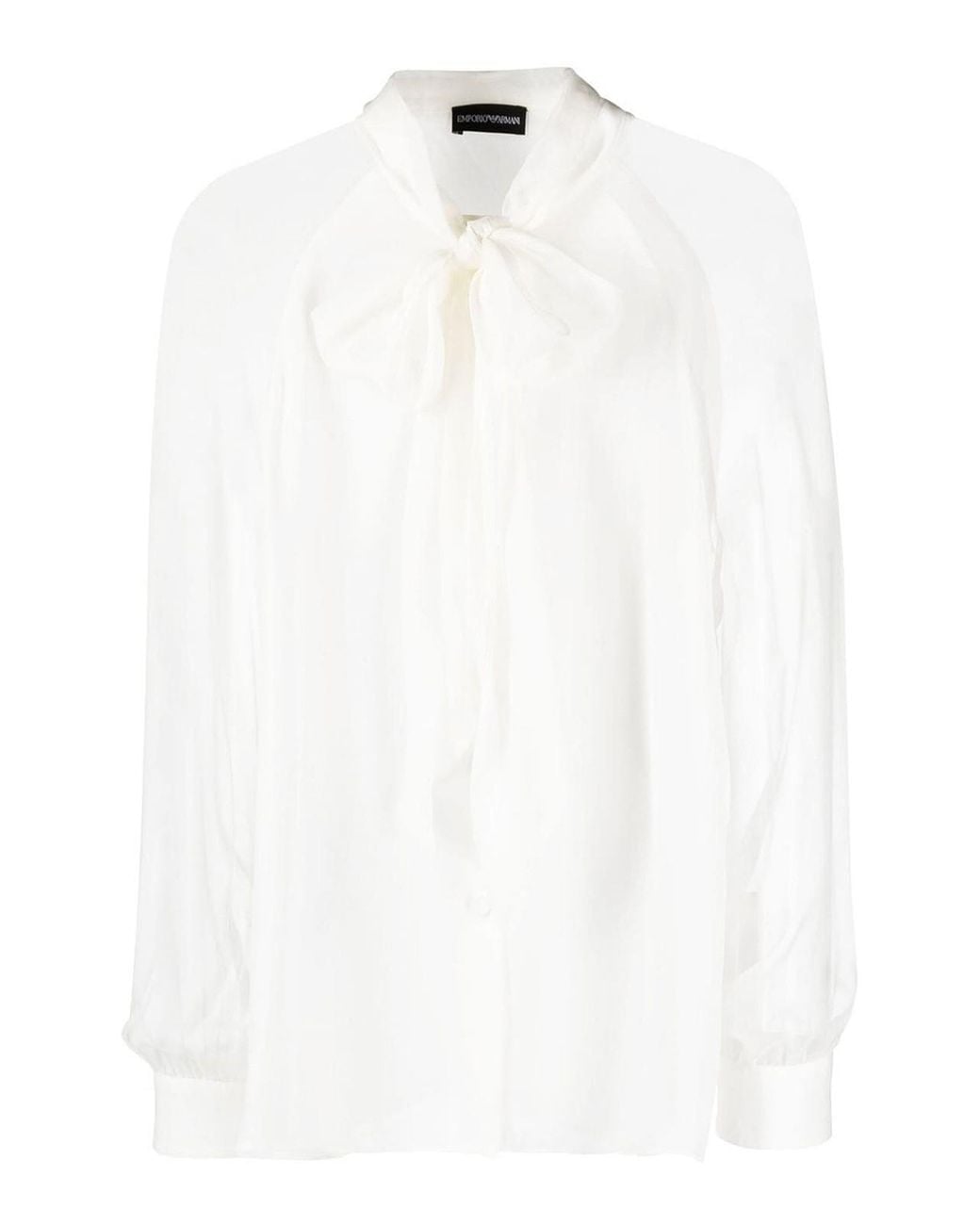 Emporio Armani White Silk Blouse
