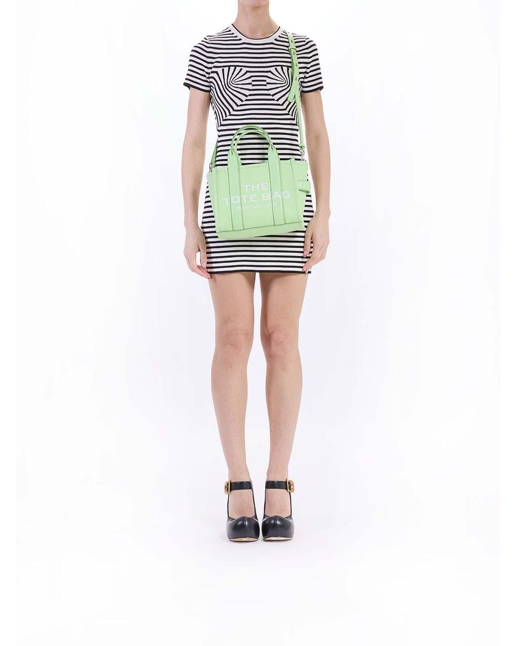 Marc Jacobs Green The Small Leather Tote